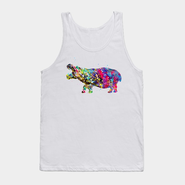 Hippopotamus Tank Top by erzebeth